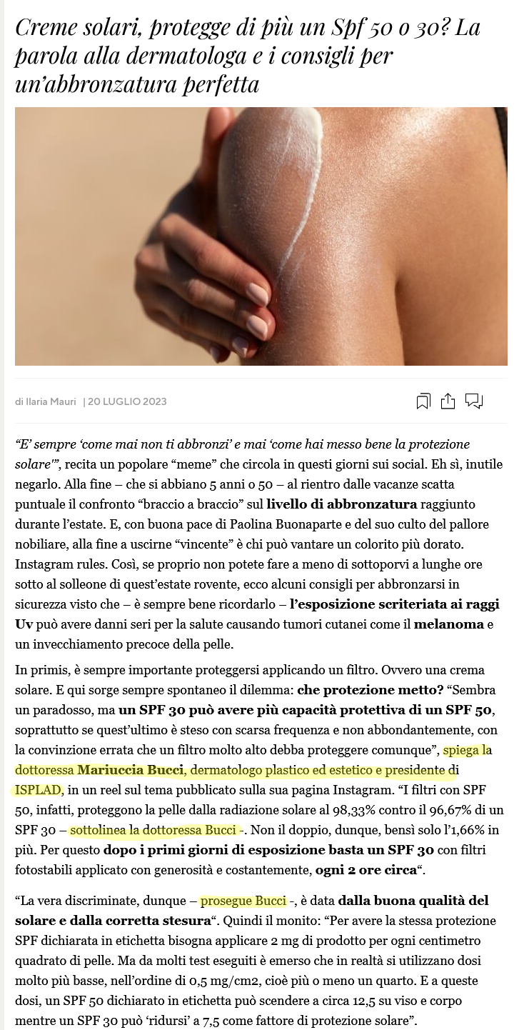 Il Fatto Quotidiano - Filtri solari